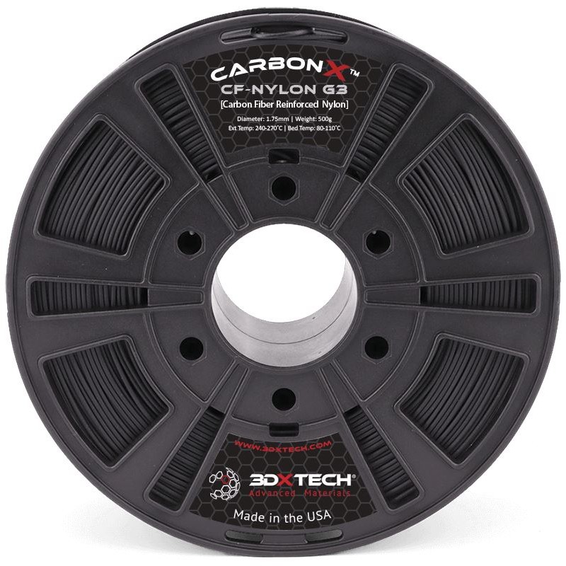 CarbonX™ Carbon Fiber Reinforced PA6 nylon Filament